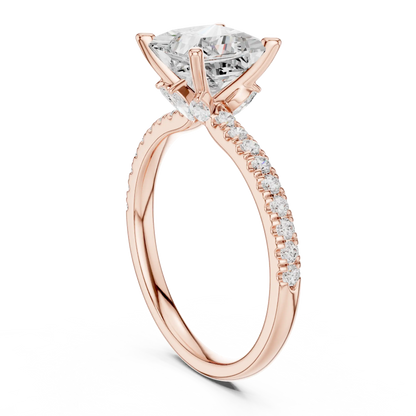 Hidden Pave Diamond Ring