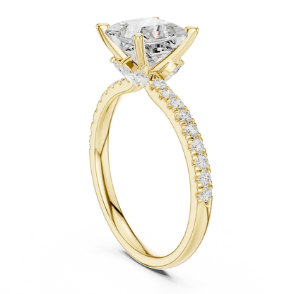 Hidden Pave Diamond Ring
