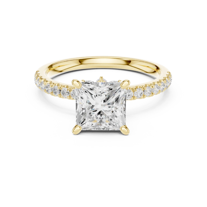 Hidden Pave Diamond Ring