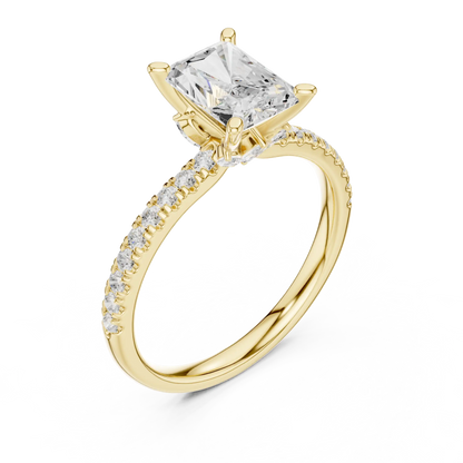 Hidden Ledge Duo Diamond Ring