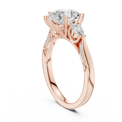 Tender Trio Diamond Ring