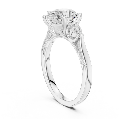 Tender Trio Diamond Ring