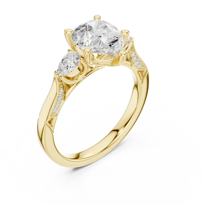 Tender Trio Diamond Ring