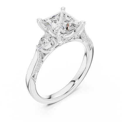 Guarded Corners Diamond Ring