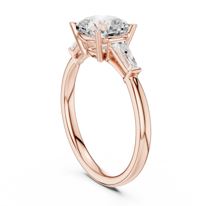 Tapered Grace Diamond Ring