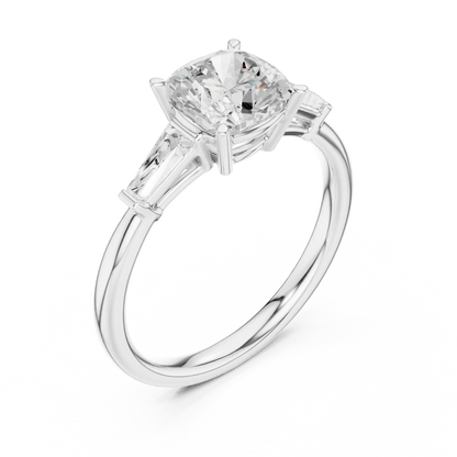 Tapered Grace Diamond Ring