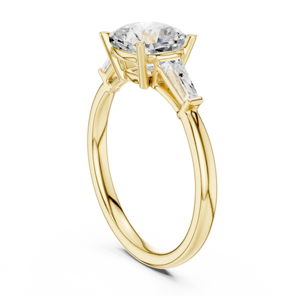 Tapered Grace Diamond Ring
