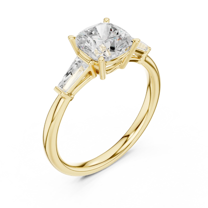 Tapered Grace Diamond Ring