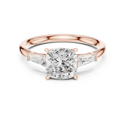 Tapered Grace Diamond Ring