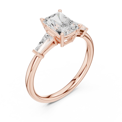 Tapered Flight Diamond Ring