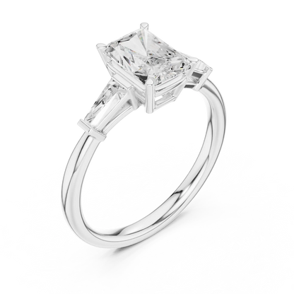 Tapered Flight Diamond Ring