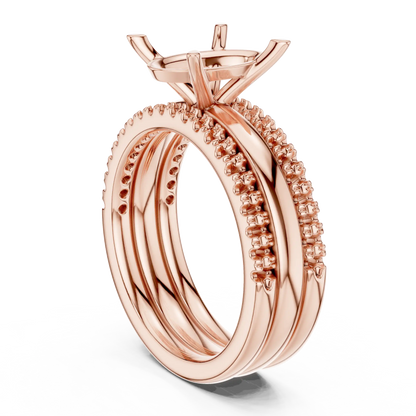 Twin Rail Diamond Ring