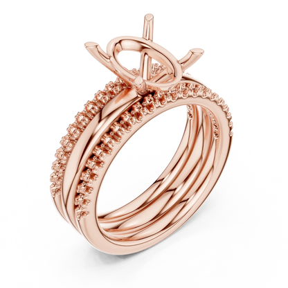 Twin Rail Diamond Ring