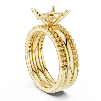 Twin Rail Diamond Ring
