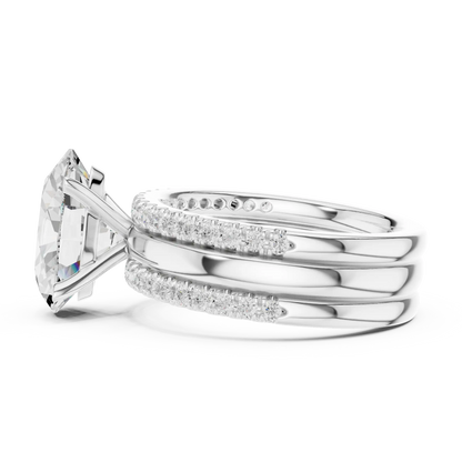Twin Rail Diamond Ring
