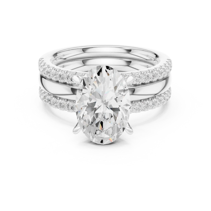 Twin Rail Diamond Ring