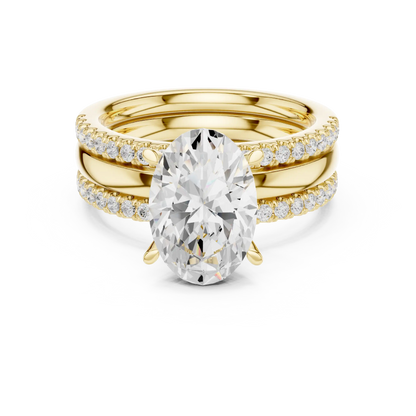 Twin Rail Diamond Ring