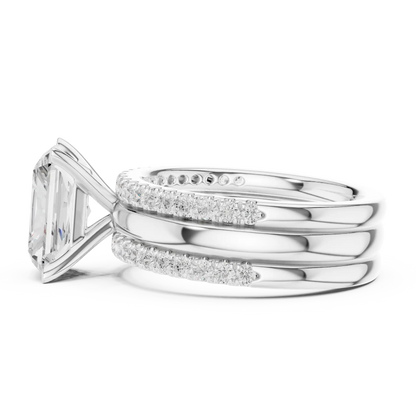 Triple Rail Diamond Ring