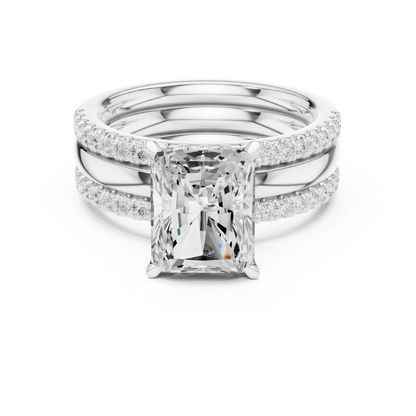 Triple Rail Diamond Ring