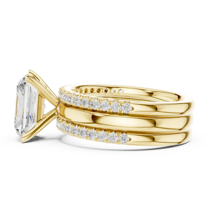 Triple Rail Diamond Ring