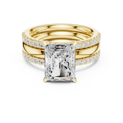 Triple Rail Diamond Ring