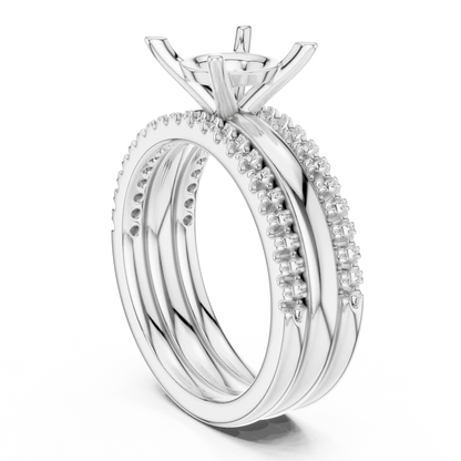 Trilayer Diamond Ring