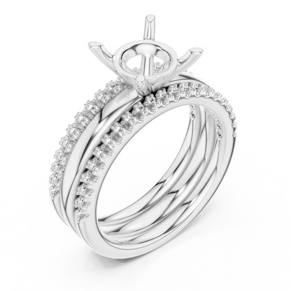 Trilayer Diamond Ring