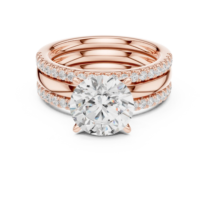 Trilayer Diamond Ring