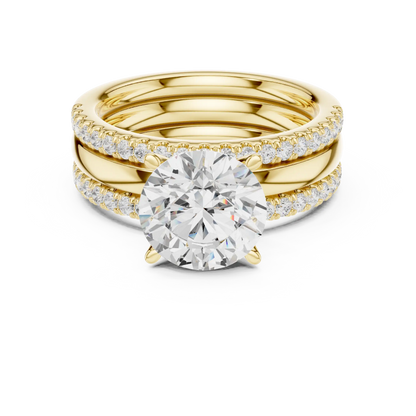 Trilayer Diamond Ring