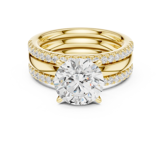 Trilayer Diamond Ring