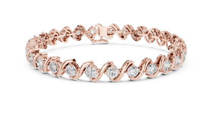 Serpentine Diamond Bracelet