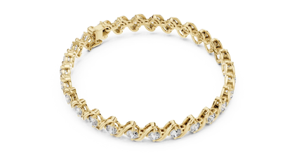 Serpentine Diamond Bracelet