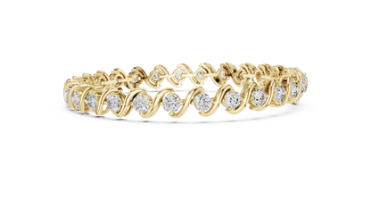 Serpentine Diamond Bracelet