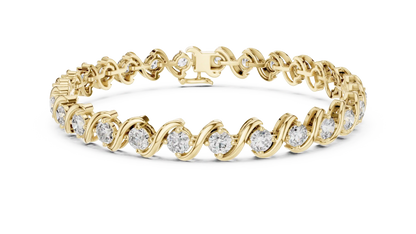 Serpentine Diamond Bracelet