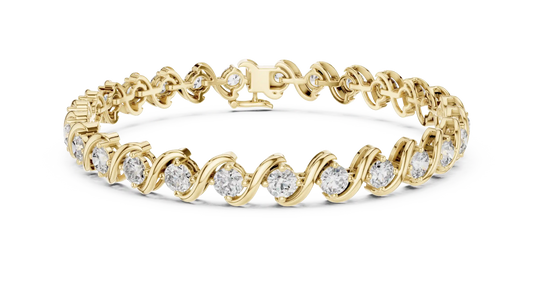 Serpentine Diamond Bracelet