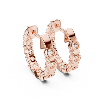 Spark Circle Bali Earrings