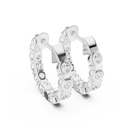 Spark Circle Bali Earrings