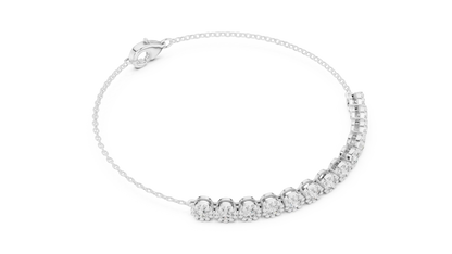 Milgrain Coronet Diamond Bracelet