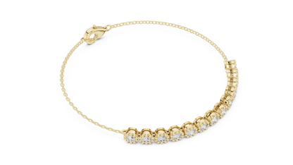 Milgrain Coronet Diamond Bracelet