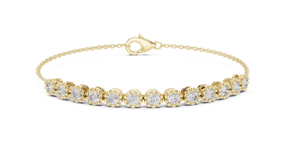 Milgrain Coronet Diamond Bracelet