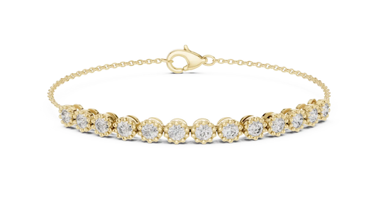 Milgrain Coronet Diamond Bracelet