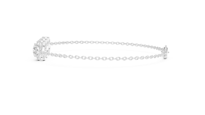 Trio Halo Diamond Bracelet