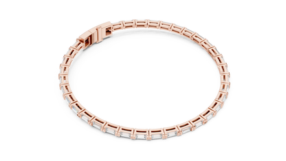 Baguetta Row Diamond Bracelet