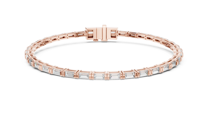Baguetta Row Diamond Bracelet