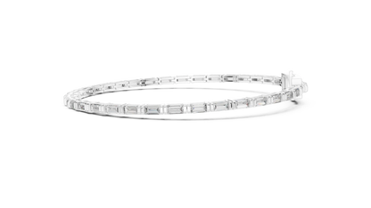 Baguetta Row Diamond Bracelet
