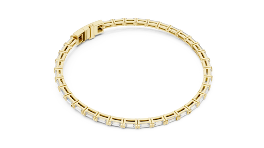 Baguetta Row Diamond Bracelet