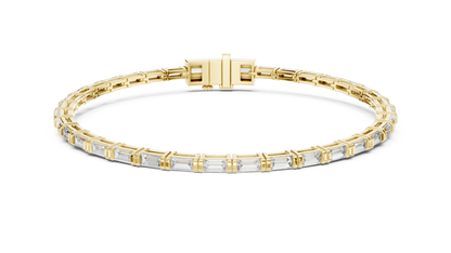 Baguetta Row Diamond Bracelet