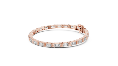 Baguetta Ridge Diamond Bracelet