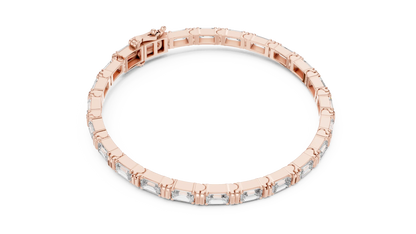 Baguetta Ridge Diamond Bracelet