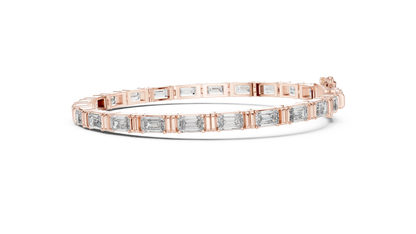Baguetta Ridge Diamond Bracelet